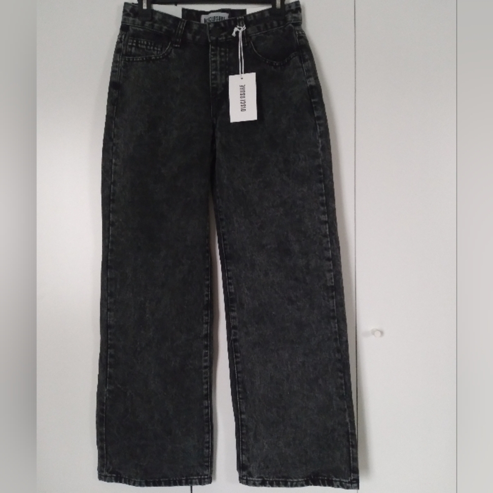 Wide Leg Black Washed Women’s Jeans